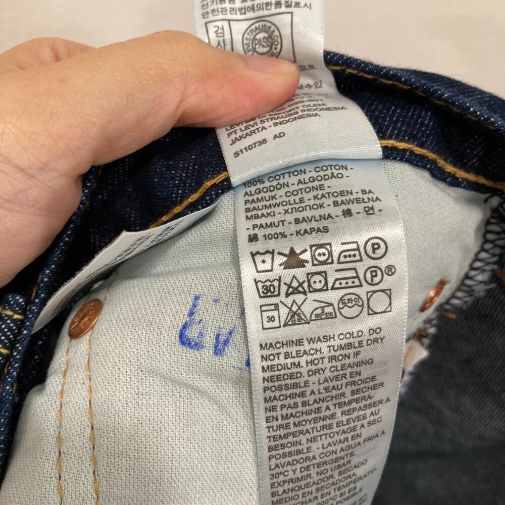 New Levi's Mens 514 Blue Denim Straight Leg Stretch Jeans size 36x32 - Picture 3 of 11